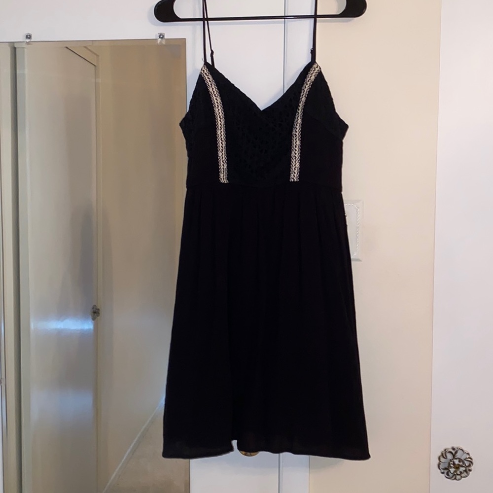 Black Maurice’s crochet smocked dress